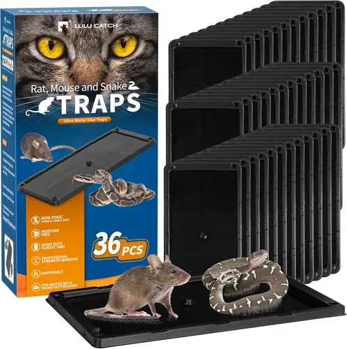 Miniatura 15 de LULUCATCH, trampas para ratones, 6 unidades de trampas grandes de pegamento para interiores para el hogar, tablas de pegamento a granel pre-cebadas