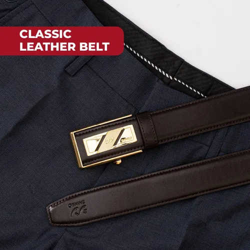 Miniatura 4 de SHINKO 100% Italian Leather Belt for Men, Fashion Mens Dress Belt for Any Occasion and Outfit