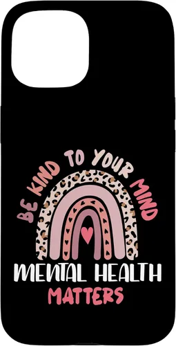 Miniatura 6 de iPhone 16 Mental Health Matters Rainbow Be Kind To Your Own Mind Case