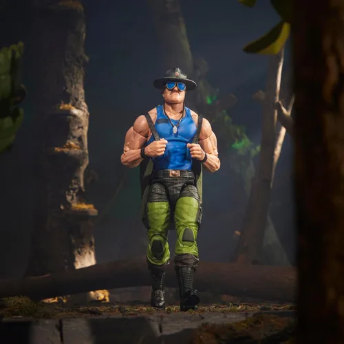 Miniatura 10 de G.I. Joe Serie clasificada #129, Mad Marauders SGT Slaughter, figura de acción coleccionable de 6 pulgadas con 18 accesorios