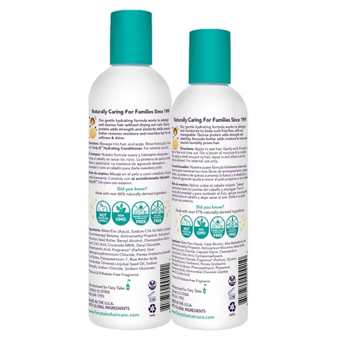 Miniatura 2 de Fairy Tales Curly Q - Champú hidratante para niños de 12 onzas y acondicionador de 8 onzas, sin parabenos, sulfatos, gluten y nueces, para todos