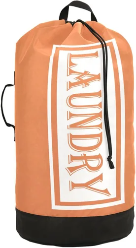 Miniatura 9 de Bolsa de lavandería de viaje de nailon amarillo limón para equipaje sucio resistente organizador de ropa sucia con cierre de cordón y correas
