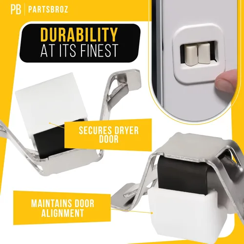 Miniatura 4 de PartsBroz WPW10610880 - Cerradura de puerta (paquete de 2) – Compatible con secadora Whirlpool Maytag Kenmore Roper – Reemplaza AP6983349
