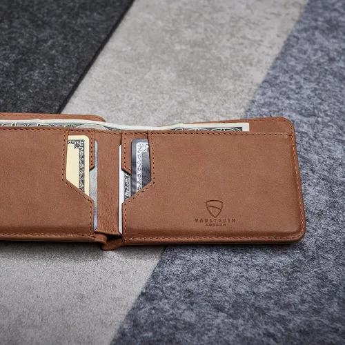 Miniatura 3 de Vaultskin MANHATTAN - Cartera plegable minimalista delgada y tarjetero de crédito con bloqueo RFID e ideal para bolsillo frontal