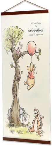 Miniatura 2 de Open Road Brands Disney Winnie the Pooh Adventure Banner Colgante de Lona - Decoración de Pared Divertida de Pooh y Amigos para el Hogar
