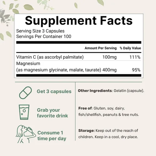 Miniatura 7 de Micro Ingredients Vitamina D3 5,000iu + K2 100mcg cápsulas blandas y complejo de magnesio triple puro de 400 mg cápsulas Paquete de 2 Vitaminas