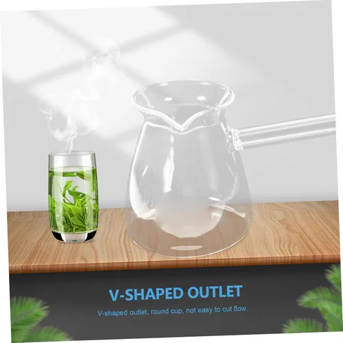 Miniatura 6 de Classics - Cafetera turca de vidrio de borosilicato, tetera Jazzva Cezve Briki, calentador de leche caliente, 15.2 fl oz