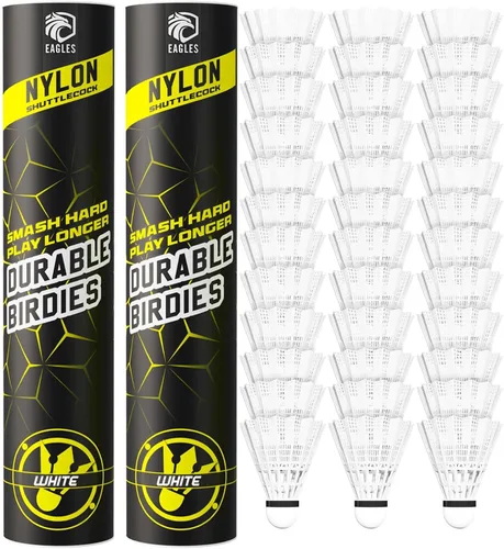 Miniatura 8 de EAGLES Volantes de bádminton - Volantes de bádminton de nylon para entrenamiento de bateo de sóftbol/béisbol - Paquete de 24, 12 o 6 volantes