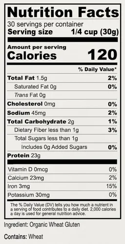 Miniatura 3 de Anthony's - Gluten de trigo vital orgánico, 2 libras, alto en proteínas, vegano, sin OGM, apto para dieta Keto, bajo en carbohidratos