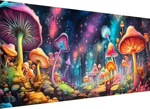 Miniatura 8 de Kits de pintura de diamante 5D DIY para adultos con bordado de delfín, perforación completa redonda de gran tamaño (31.5x11.8 pulgadas) Arte