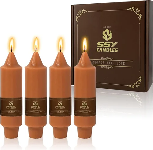 Miniatura 18 de Candelabros cortos de 5 pulgadas con velas cónicas verde oscuro, 4 piezas para cena, hogar, boda, fiesta, decoración