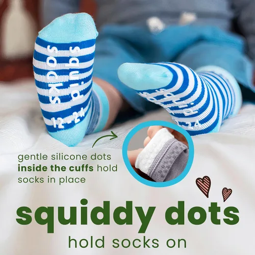 Miniatura 90 de squid socks Calcetines de viscosa de bambú 0-6M, 6-12M, 12-24M y 2T-3T Calcetines que se mantienen puestos