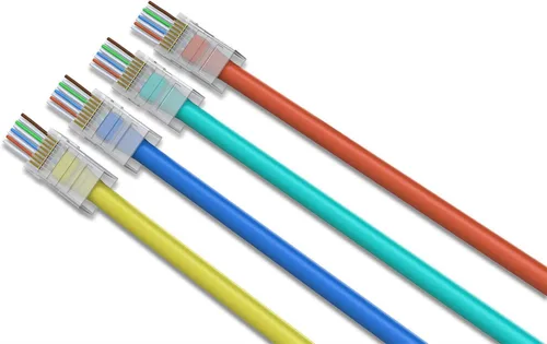 Miniatura 4 de RJ45 CAT6 CAT6A - Conector de paso de 23 AWG, paquete de 50 cables - End Bold Ethernet 8P8C - Enchufe modular chapado en oro