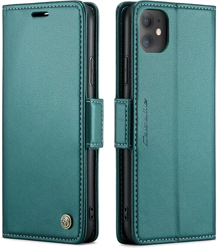 Miniatura 42 de QLTYPRI Funda tipo cartera para iPhone 7/8/SE 2020/SE 2022 5G, funda magnética de piel sintética de alta calidad con bloqueo RFID, ranuras