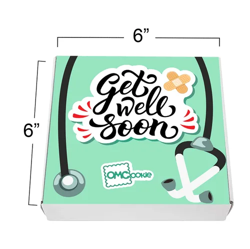 Miniatura 3 de Get Well Soon - Caja de cesta de galletas de regalo, paquete de 4 para niños y adultos, paquete de cuidado después de la cirugía, se siente mejor