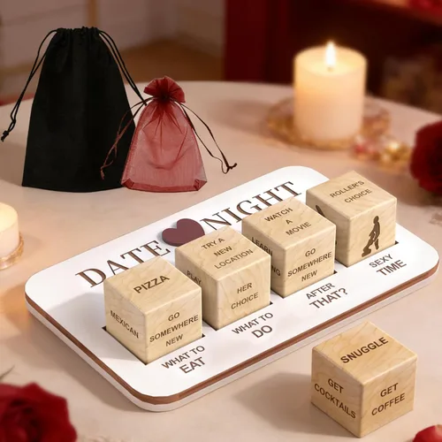 Miniatura 8 de Juego de 2 dados para citas y toma de decisiones, ideas de citas en pareja, regalo divertido para él y ella en cumpleaños y San Valentín