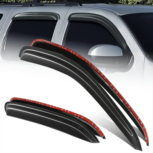 Miniatura 27 de DNA Motoring WVS-T2-0156 - Juego de 4 protectores de lluvia para ventana 04-08 Pacifica CS V6, tinte de humo, deflector de sol, viento y lluvia