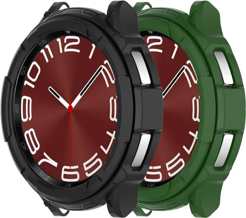 Miniatura 8 de Funda protectora compatible con Samsung Galaxy Watch 6 Classic de 1.73 pulgadas y 1.77 pulgadas, funda protectora para Galaxy Watch 6 Classic