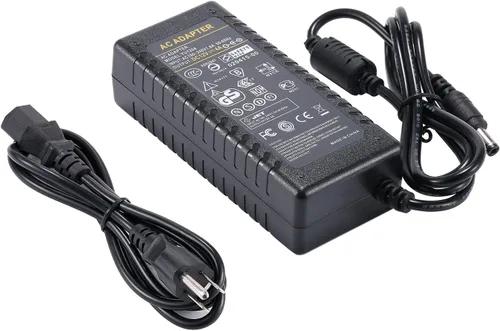 COOLM Adaptador de fuente de alimentación 12V 4A Transformador AC 100-240V a DC 12V 4Amp 48W Adaptador 0.217x0.098 in Jack para cámara CCTV Luz de