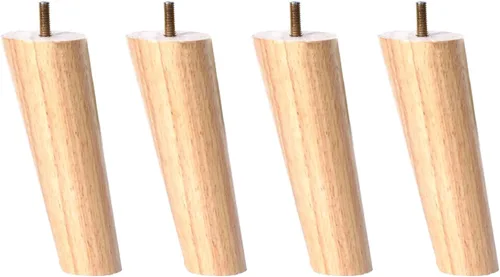 Miniatura 7 de M8 - Patas oblicuas de madera maciza para muebles, patas de mesa, patas de soporte para sofá, 3.1-27.6 in, para mueble de TV, escritorio, mesa