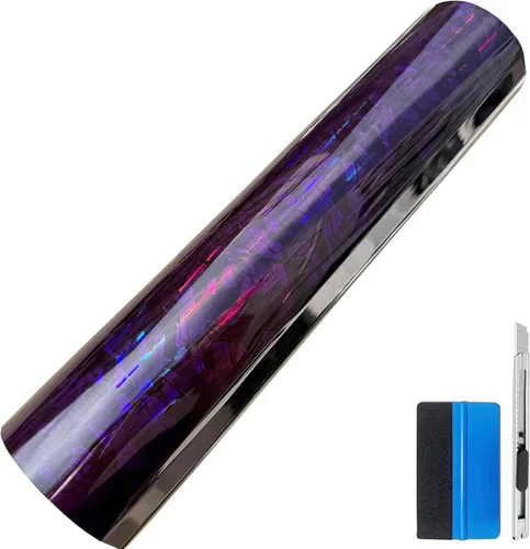 Miniatura 10 de LZLRUN Rollo de Vinilo Negro de Fibra de Carbono Mate Forjado con Liberación de Aire, Lámina Adhesiva, Película para Calcomanía DIY de Automóvil