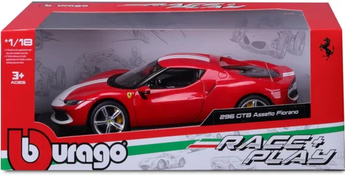 Miniatura 6 de Maisto 1:18 Race & Play Ferrari 296 GTB Assetto Fiorano Rojo
