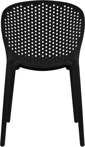 Miniatura 7 de 2xhome Juego de 2 sillas de comedor para patio Silla auxiliar moderna apilable para piscina al aire libre Plástico resistente a la intemperie