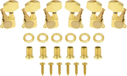 Miniatura 2 de 6 clavijas de afinación de cuerda sellada Yootones para llaves, cabezales de máquinas, afinadores 3L3R compatibles con piezas de repuesto