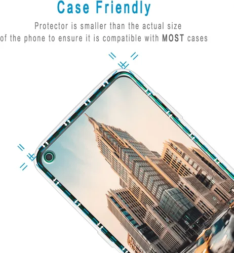 Miniatura 6 de Protector de pantalla de vidrio templado diseñado para Motorola Moto G Stylus (2021), dureza 9H, antiarañazos, sin burbujas