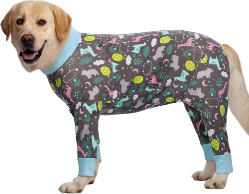 Miniatura 7 de kzrfojy Traje de Recuperación para Perros Después de Cirugía Hembra Macho Perro Mediano Grande Castración Esterilización Enterizo para Muda Prevenir