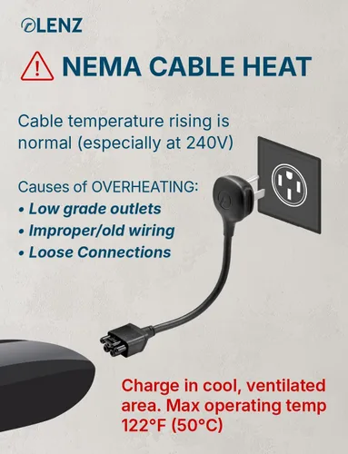 Miniatura 3 de LENZ Adaptador NEMA 14-50: compatible solo con el cargador móvil Tesla Gen 2 y 3, este adaptador se conecta a su toma de corriente de 240V 14-50 a