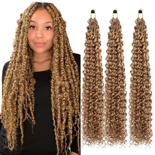 Miniatura 62 de 3 trenzas de ganchillo Passion Twist, cabello sintético preseparado para trenzar de 14 pulgadas, 3 paquetes de cabello trenzado pretrenzado