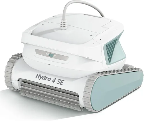Limpiador robótico de piscina Hydro 4SE, trayectoria en forma de S/limpieza automática de paredes/línea de agua, cable largo de 40 pies/4 modos de