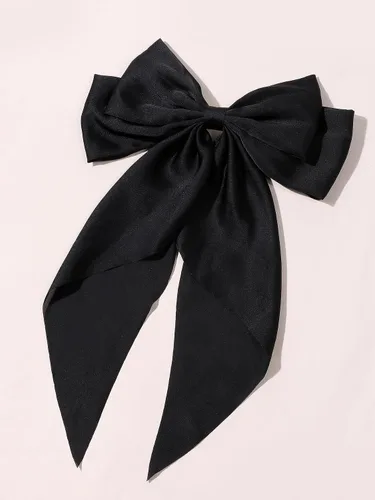 Miniatura 4 de SUSULU Pinzas para el cabello con lazo de cinta negra con cola larga, horquillas para fiestas y accesorios para mujeres y niñas, 2