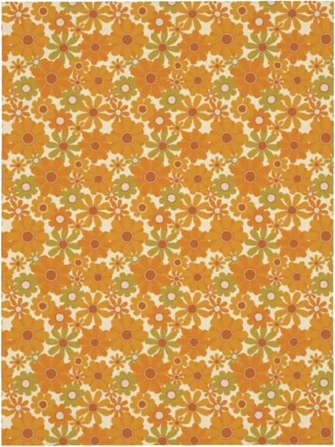 Miniatura 6 de Cafl Mantel retro con diseño de girasol de los años 70, sin arrugas, para picnic, cocina, vacaciones, comedor, rectangular, poliéster lavable