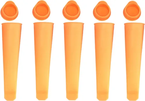Miniatura 6 de SEIWEI Molde de silicona para paletas de helado, 5 piezas, bolsa de paletas para helados, fabricante de moldes para paletas de hielo con tapa