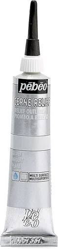 Miniatura 8 de Pebeo 773000 Vitrail, Pintura Dimensional para Contorno en Relieve, Tubo de 20 ml con Boquilla - Oro Dorado