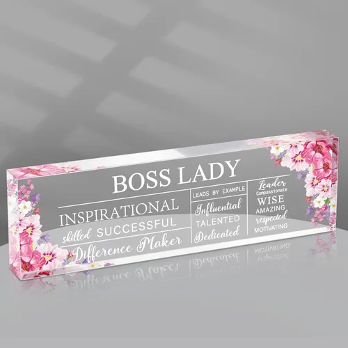 Miniatura 11 de Regalos de Navidad Pinkunn para Jefa con Citas Inspiradoras para Mujeres, Regalos de Oficina para Mujeres, Decoración de Oficina de Jefa