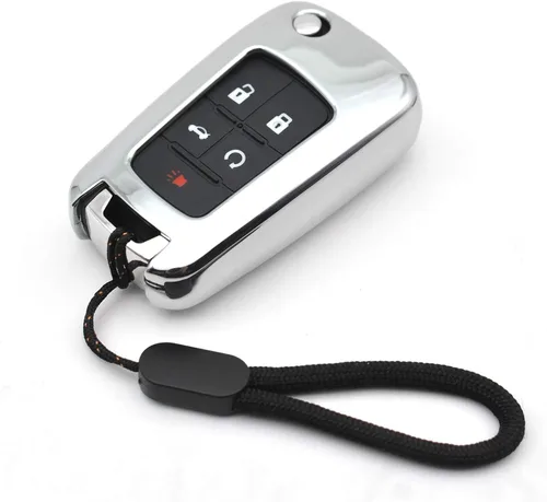 Miniatura 8 de MECHCOS Compatible con Chevy Chevrolet Equinox Cruze Malibu Encore Camaro Impala Buick Regal Lacrosse GMC Terrain Funda Protectora de TPU Negra
