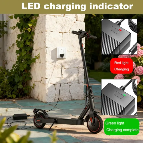 Miniatura 4 de Cargador de 42V 2A para Okai Neon 36V Batería de iones de litio compatible con Okai EA10, ES10, ES20, ES50B, ES520B Cable adaptador de corriente