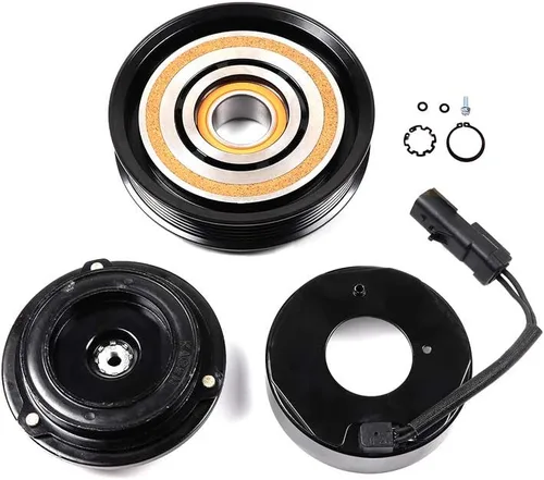 Miniatura 43 de CCIYU Embrague del compresor de CA para el coche 2001 2002 2003 2004 2005-2006 para Hyundai Santa Fe 2.7L Aire acondicionado compresor embrague