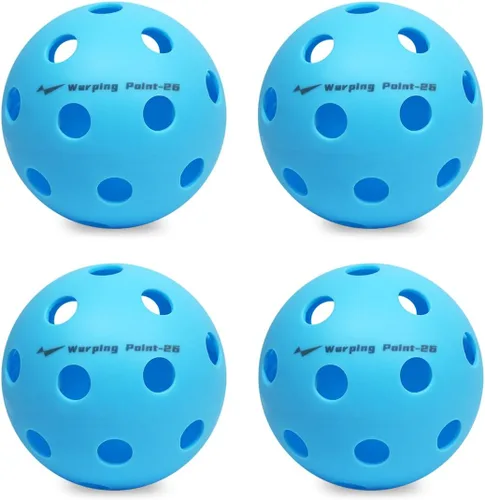 Miniatura 11 de Pelotas de Pickleball Warping Point 26 Agujeros, 40 Agujeros Paquete de 4, Paquete de 12 Cumplen con las Especificaciones USAPA Bola