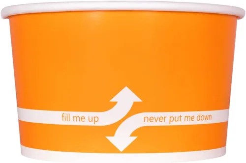 Miniatura 17 de Karat [227 ml - 1000 uds] Tazas de helado de papel y cuencos de sopa para alimentos calientes/fríos - Ideal para sopa, helado, yogur y aperitivos