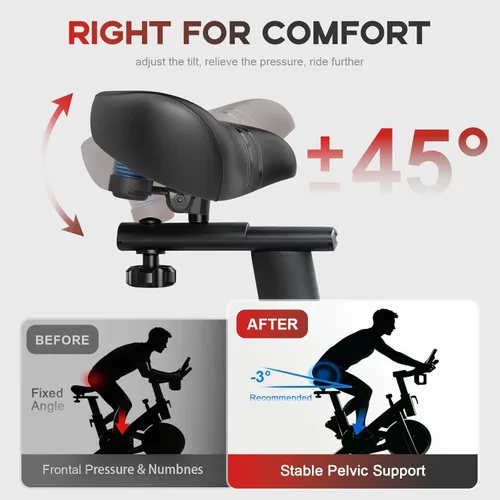 Miniatura 5 de BLUEWIND Nuevo asiento de bicicleta de gran tamaño sin nariz, asiento de bicicleta ancho, diseño de respaldo novedoso para bicicleta eléctrica