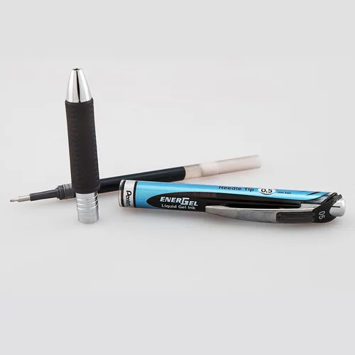 Miniatura 4 de Pentel Energel RTX - Bolígrafos de punta de aguja de 0.020 in, juego de bolígrafos de gel líquido retráctiles Energel RTX - Paquete de 5 bolígrafos