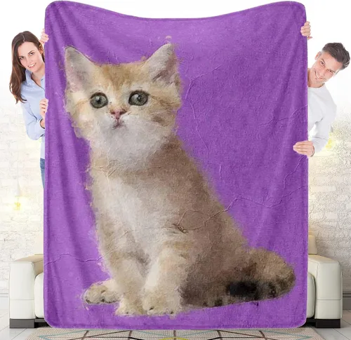 Miniatura 12 de Manta personalizada con 5 fotos y texto, manta con imágenes personalizadas, manta de forro polar divertida, ligera, súper suave, para sofá, cama