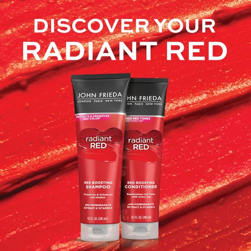 Miniatura 4 de John Frieda Paquete de champú y acondicionador Radiant Red, champú y acondicionador mejorador, ayuda a mejorar los tonos, con granada y vitamina E
