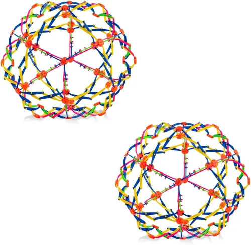 Miniatura 8 de 4E's Novelty Bola expandible, esfera sensorial de plástico para niños y adultos