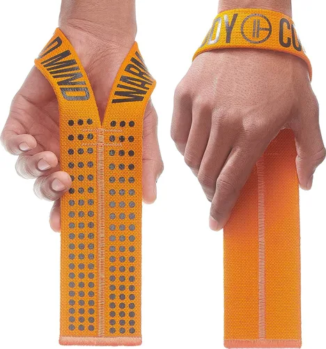 Miniatura 8 de WARM BODY COLD MIND V1 Correas de Levantamiento para Muñeca para Halterofilia Olímpica - Clasificadas para 660 lb - Vendas de Mano para Negro