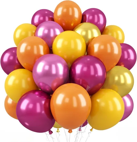 Miniatura 13 de Globos Rojo Blanco Azul, 50 Piezas 12 Pulgadas con Estampado de Estrellas, Globos de Látex Rojo Real Azul Confeti para el 4 de Julio, Día